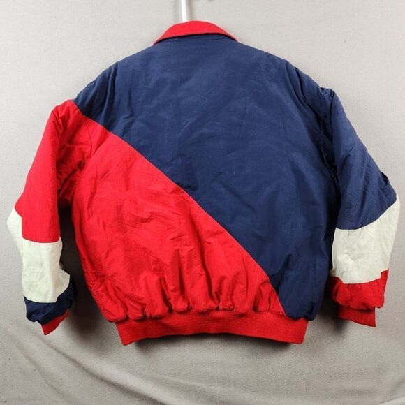 Vtg Swingster Farm & Fleet Logo Red/Blue Coat Men's XL Puffy Made in USA - Picture 12 of 12